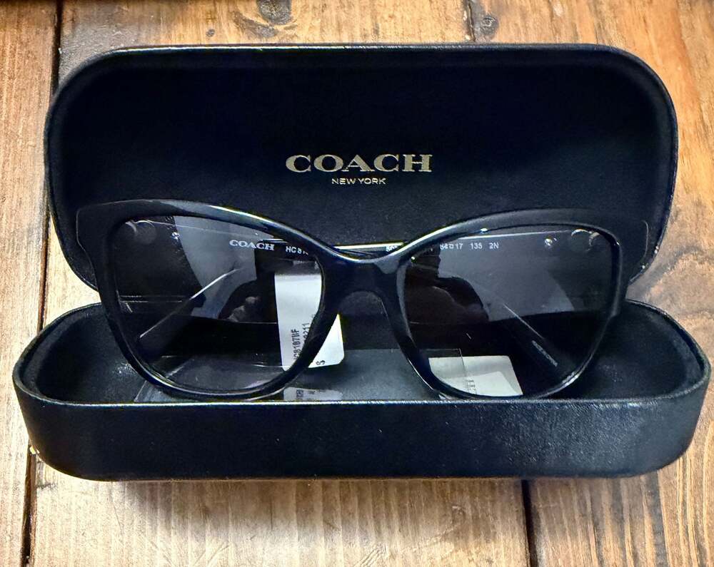 Coach - Black Tea Rose Sunglasses 54mm - HC8187BF L1608 - Picture 2 of 10